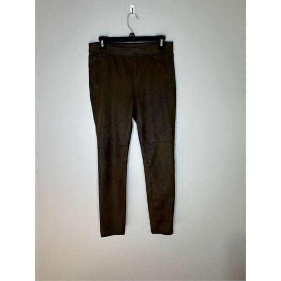 Free People Brown Faux Suede Leggings Size 8 - Picture 1 of 8